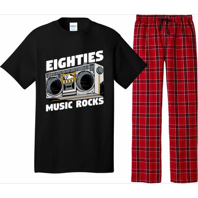 Eighties Music Funny Old Songs Vintage 80s Lover Gift Pajama Set