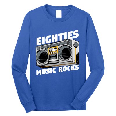 Eighties Music Funny Old Songs Vintage 80s Lover Gift Long Sleeve Shirt