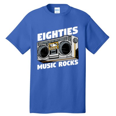 Eighties Music Funny Old Songs Vintage 80s Lover Gift Tall T-Shirt