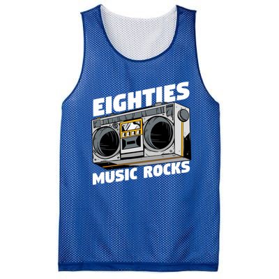 Eighties Music Funny Old Songs Vintage 80s Lover Gift Mesh Reversible Basketball Jersey Tank