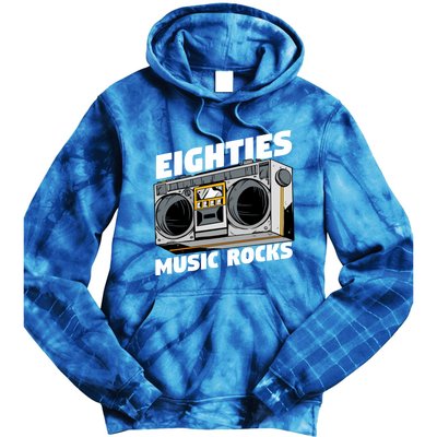 Eighties Music Funny Old Songs Vintage 80s Lover Gift Tie Dye Hoodie