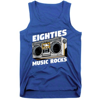 Eighties Music Funny Old Songs Vintage 80s Lover Gift Tank Top