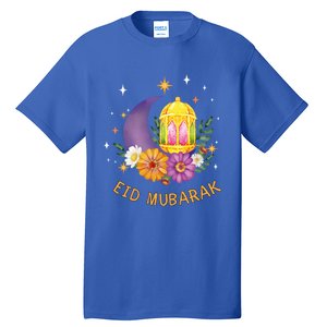 Eid Mubarak Floral Islamic Ramadan Great Gift For Muslim Great Gift Tall T-Shirt