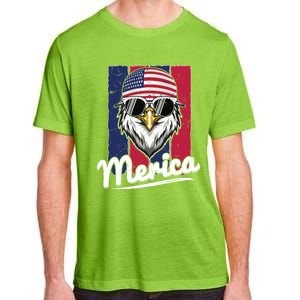 Eagle Merican Flag Eagle Patriotic Cool Gift Adult ChromaSoft Performance T-Shirt