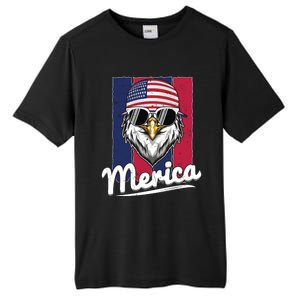 Eagle Merican Flag Eagle Patriotic Cool Gift Tall Fusion ChromaSoft Performance T-Shirt