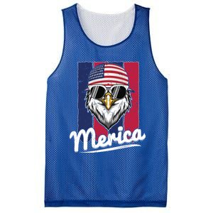 Eagle Merican Flag Eagle Patriotic Cool Gift Mesh Reversible Basketball Jersey Tank