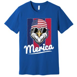 Eagle Merican Flag Eagle Patriotic Cool Gift Premium T-Shirt