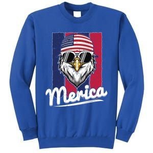 Eagle Merican Flag Eagle Patriotic Cool Gift Tall Sweatshirt