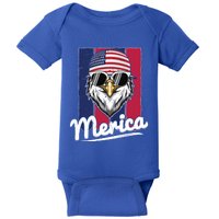 Eagle Merican Flag Eagle Patriotic Cool Gift Baby Bodysuit