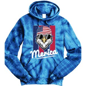 Eagle Merican Flag Eagle Patriotic Cool Gift Tie Dye Hoodie