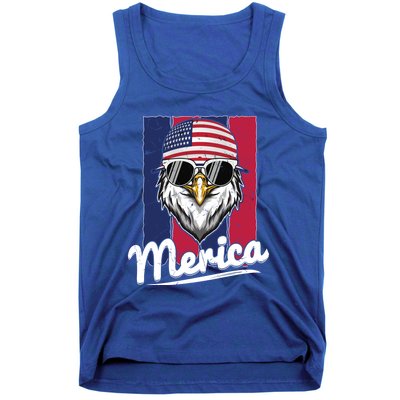 Eagle Merican Flag Eagle Patriotic Cool Gift Tank Top