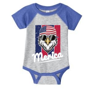 Eagle Merican Flag Eagle Patriotic Cool Gift Infant Baby Jersey Bodysuit