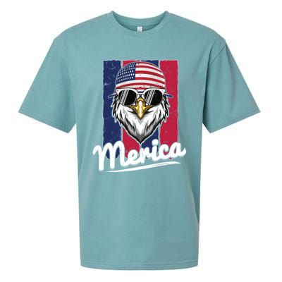 Eagle Merican Flag Eagle Patriotic Cool Gift Sueded Cloud Jersey T-Shirt