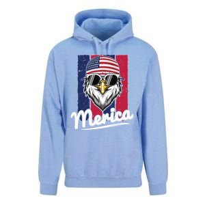 Eagle Merican Flag Eagle Patriotic Cool Gift Unisex Surf Hoodie