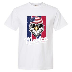 Eagle Merican Flag Eagle Patriotic Cool Gift Garment-Dyed Heavyweight T-Shirt