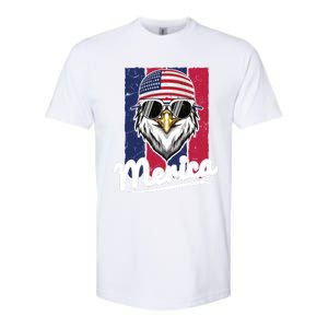 Eagle Merican Flag Eagle Patriotic Cool Gift Softstyle CVC T-Shirt