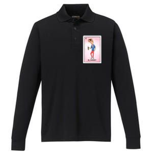 El Mirrey Funny Card Mexican Lottery Card Funny Gift Performance Long Sleeve Polo