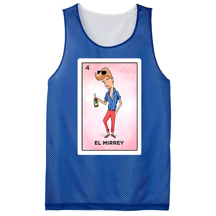 El Mirrey Funny Card Mexican Lottery Card Funny Gift Mesh Reversible Basketball Jersey Tank