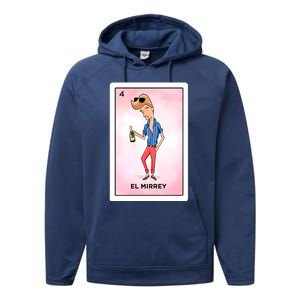 El Mirrey Funny Card Mexican Lottery Card Funny Gift Performance Fleece Hoodie