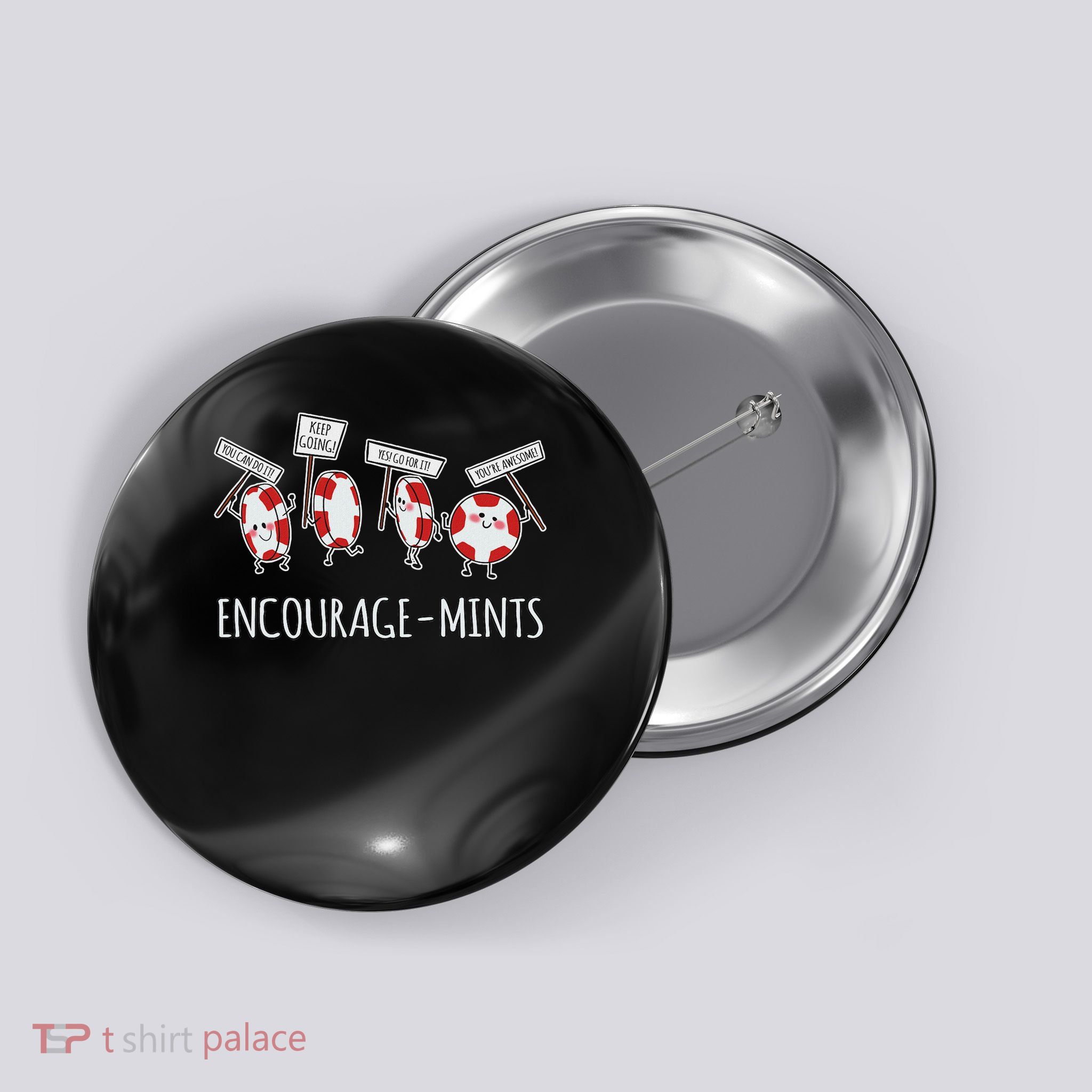 Encourage Mints Funny Pun Button