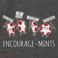 Encourage Mints Funny Pun Vector Backpack