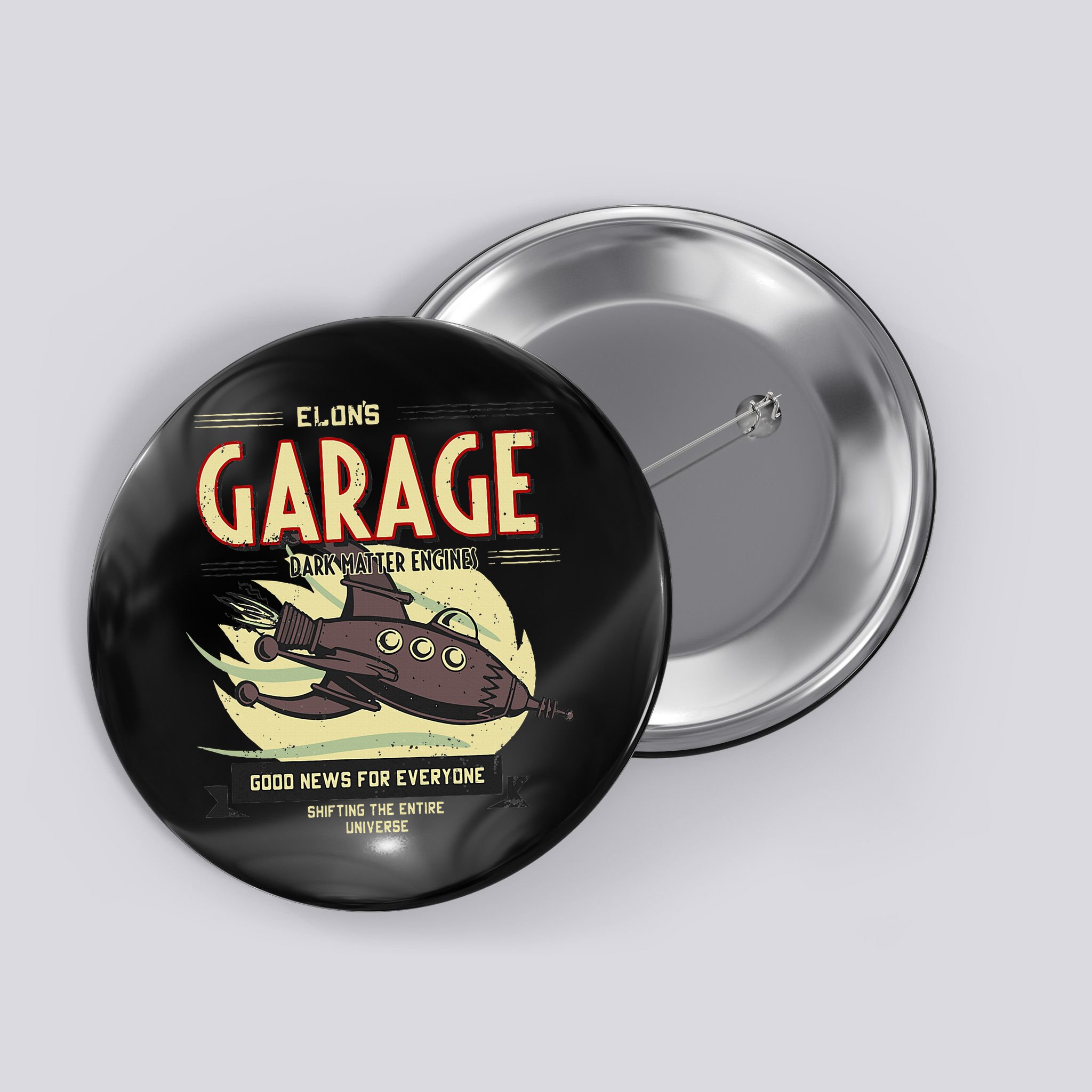 Elon Musk Fan Button