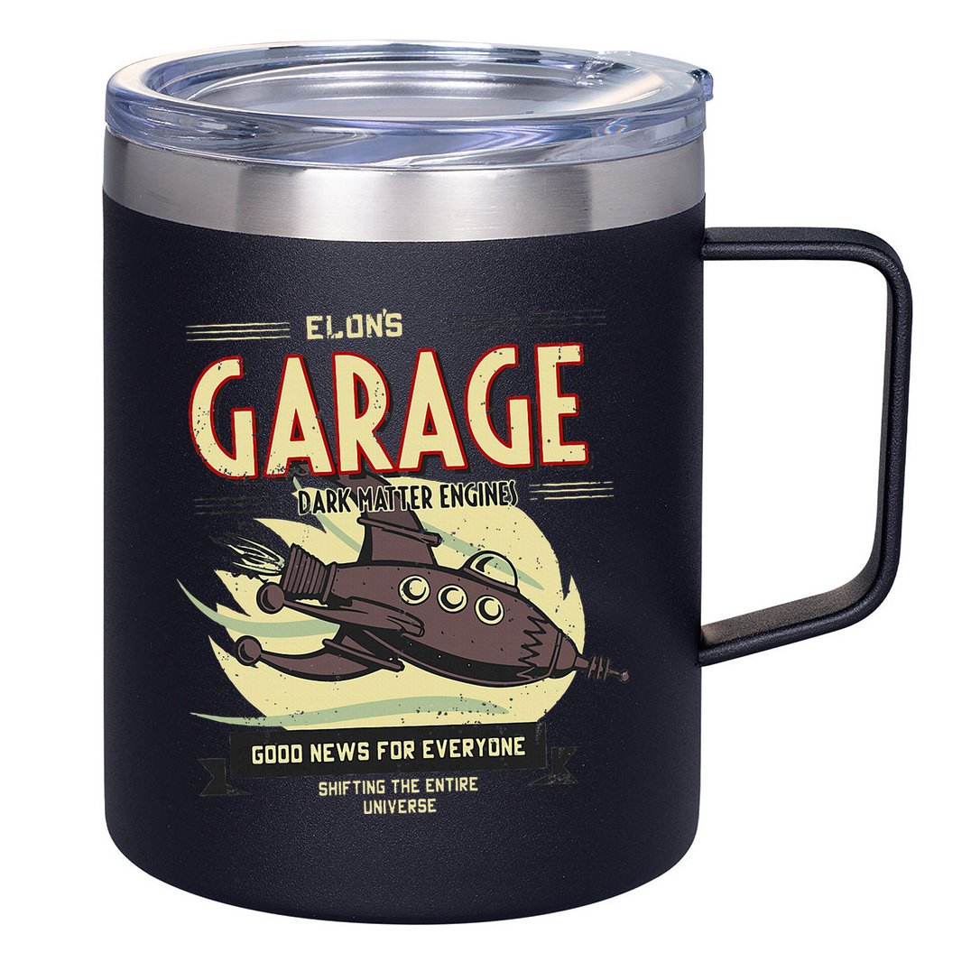 Elon Musk Fan 12oz Stainless Steel Coffee Mug