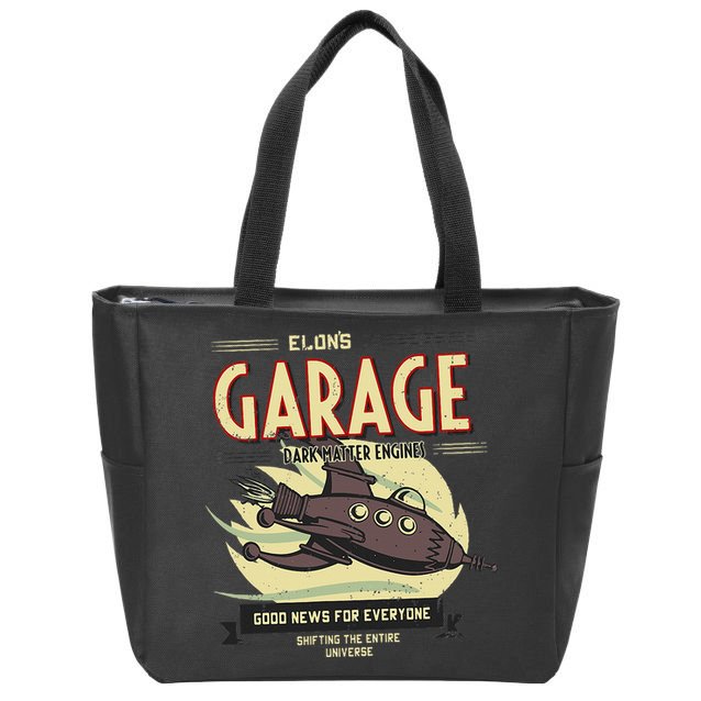 Elon Musk Fan Zip Tote Bag