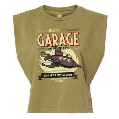 Elon Musk Fan Garment-Dyed Women's Muscle Tee