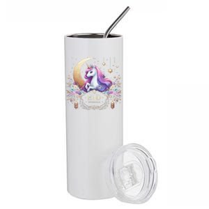 Eid Mubarak For K.Ids Mom Girl Eid Mubarak Unicorn Cute Gift Stainless Steel Tumbler