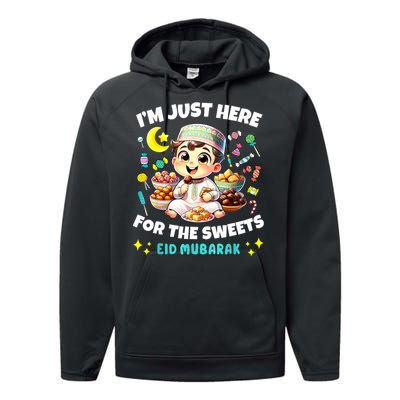 Eid Mubarak Funny Happy Eid Al Fitr Eid Al Adha Sweets Performance Fleece Hoodie