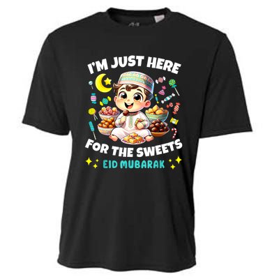 Eid Mubarak Funny Happy Eid Al Fitr Eid Al Adha Sweets Cooling Performance Crew T-Shirt