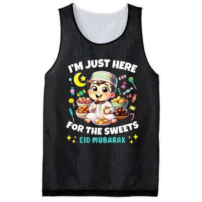 Eid Mubarak Funny Happy Eid Al Fitr Eid Al Adha Sweets Mesh Reversible Basketball Jersey Tank