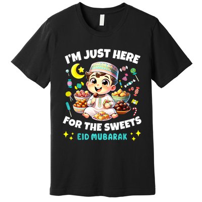 Eid Mubarak Funny Happy Eid Al Fitr Eid Al Adha Sweets Premium T-Shirt