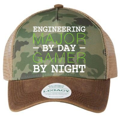 Engineering Major Gamer Night Student Gaming Engineer Gift Legacy Tie Dye Trucker Hat