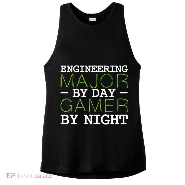Engineering Major Gamer Night Student Gaming Engineer Gift Ladies PosiCharge Tri-Blend Wicking Tank