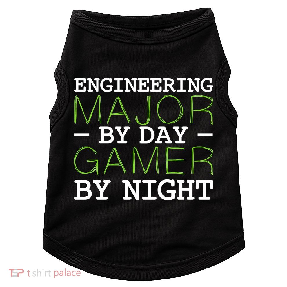 Engineering Major Gamer Night Student Gaming Engineer Gift Doggie Tank