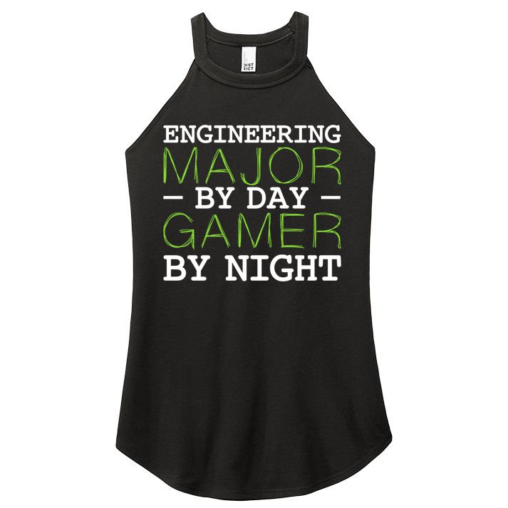 Engineering Major Gamer Night Student Gaming Engineer Gift Women's Perfect Tri Rocker Tank