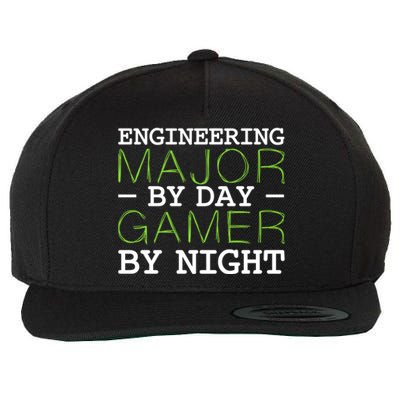 Engineering Major Gamer Night Student Gaming Engineer Gift Wool Snapback Cap