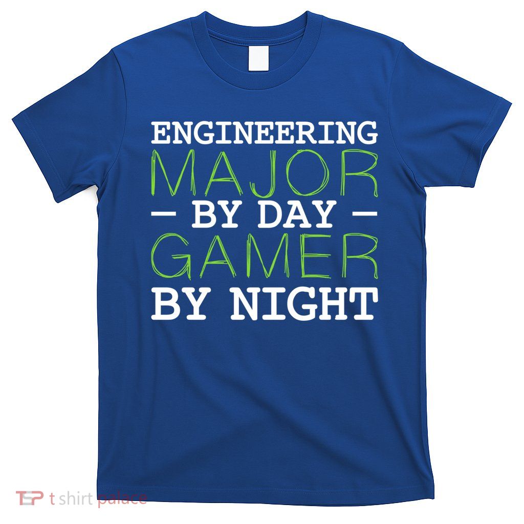 Engineering Major Gamer Night Student Gaming Engineer Gift T-Shirt