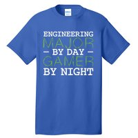 Engineering Major Gamer Night Student Gaming Engineer Gift Tall T-Shirt