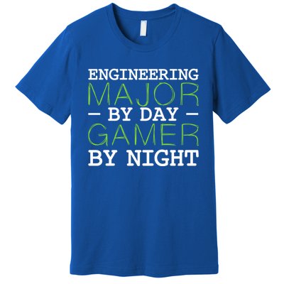 Engineering Major Gamer Night Student Gaming Engineer Gift Premium T-Shirt