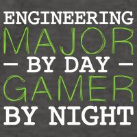 Engineering Major Gamer Night Student Gaming Engineer Gift Vector Backpack