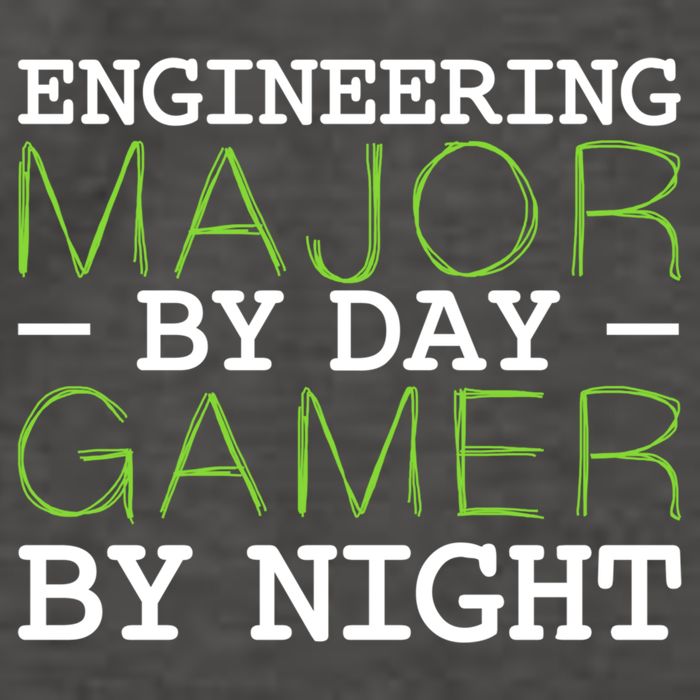 Engineering Major Gamer Night Student Gaming Engineer Gift Vector Backpack