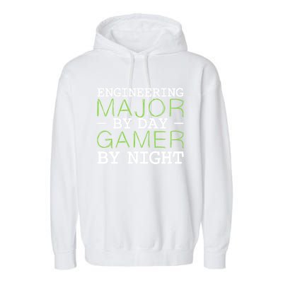 Engineering Major Gamer Night Student Gaming Engineer Gift Garment-Dyed Fleece Hoodie