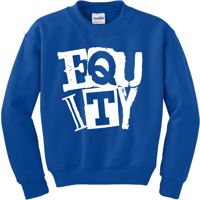 Equity Meaningful Gift Punk Streetwear Style Political Equality Gift Kids Sweatshirt