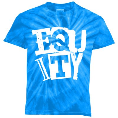 Equity Meaningful Gift Punk Streetwear Style Political Equality Gift Kids Tie-Dye T-Shirt