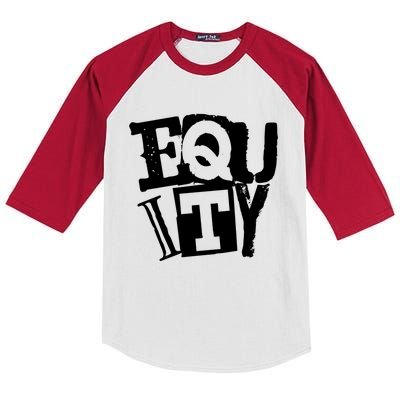 Equity Meaningful Gift Punk Streetwear Style Political Equality Gift Kids Colorblock Raglan Jersey