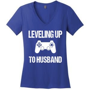 Engaget Meaningful Gift For Groom Video Game Lovers Women's V-Neck T-Shirt