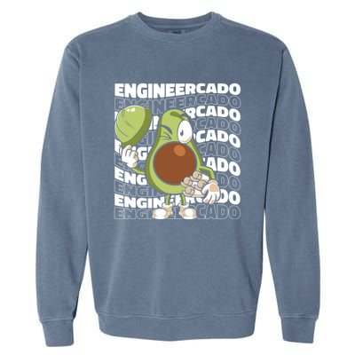 Engineercado Meaningful Gift Mechanical Civil Engineer Funny Engineering Gift Garment-Dyed Sweatshirt